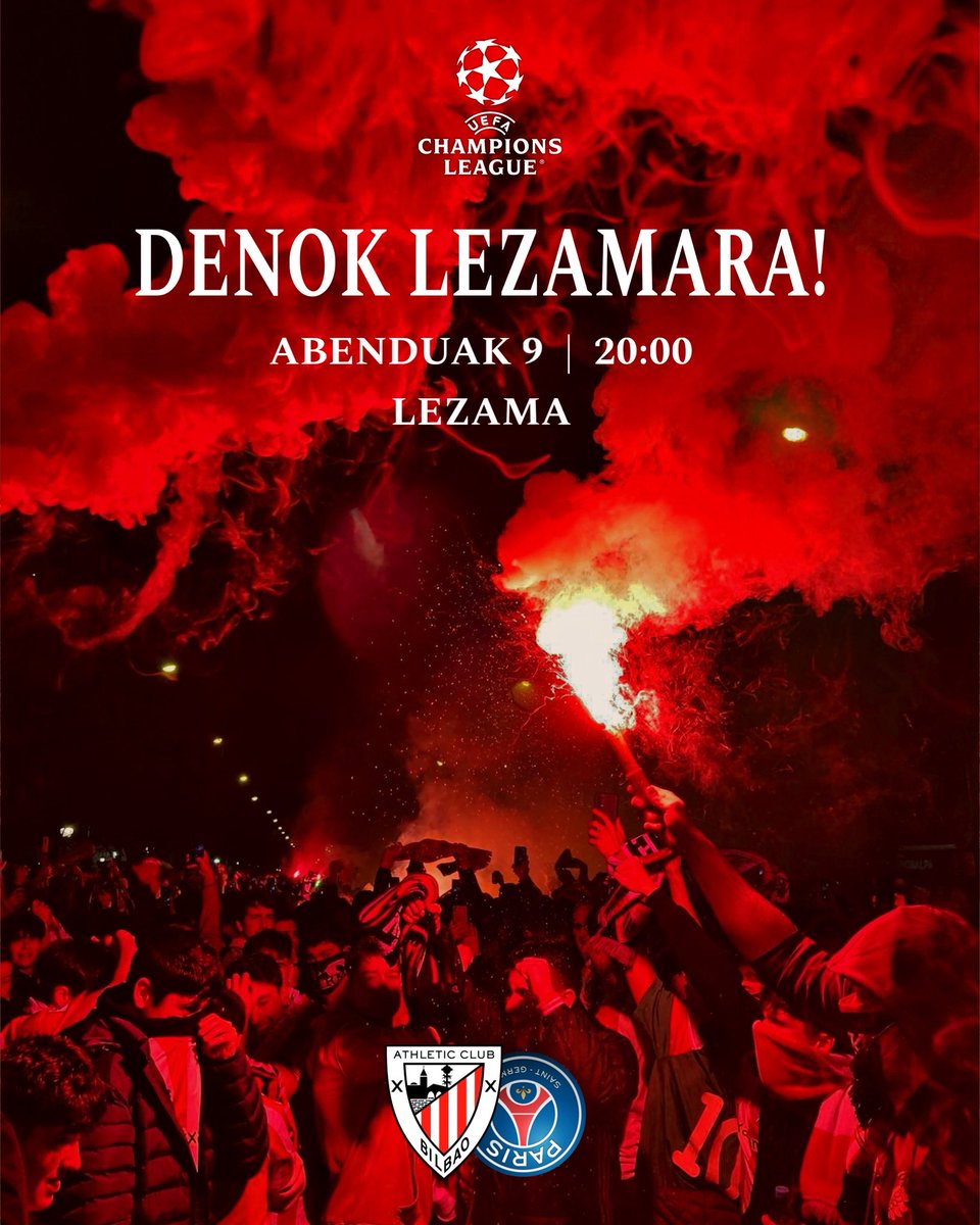 Este comienzo de liga no ha sido el esperado, pero el sábado se encendió una llama, que no podemos dejar que se apague.

Demostremos lo que nos distingue a la familia Athleticzale: LA UNIÓN. El partido se empieza a ganar desde mañana.

DENOK LEZAMARA!🔥
🕕 20:00
📍LEZAMA🧣