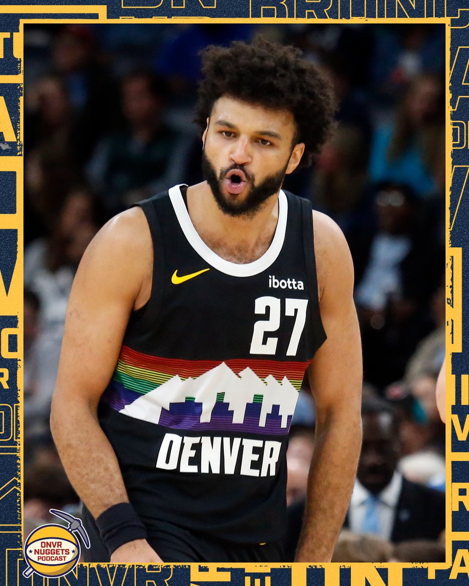 DNVR_Nuggets's tweet image. 𝑩𝑹𝑬𝑨𝑲𝑰𝑵𝑮: Jamal Murray has been named Western Conference Player of the Week

Murray's averages: 29.8 points, 7.5 assists per game 📈