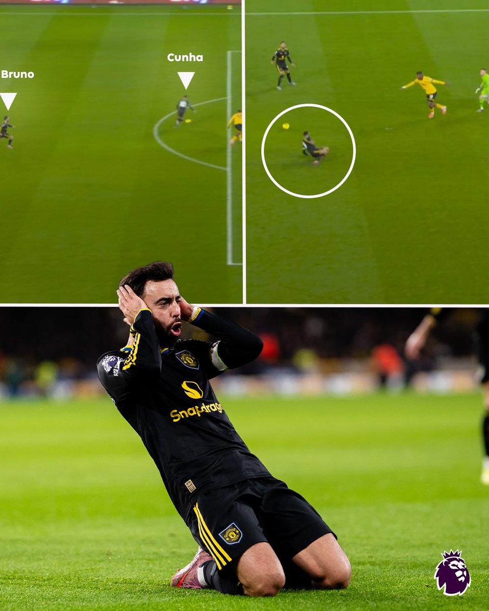 Even a slip couldn’t stop Bruno Fernandes 😅

#WOLMUN | <a href="/ManUtd/">Manchester United</a> | <a href="/B_Fernandes8/">Bruno Fernandes</a>
