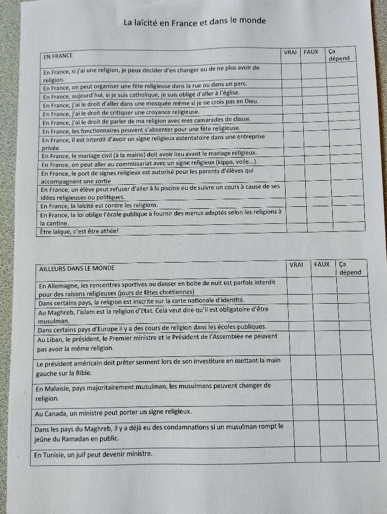 Parcours citoyen : Top départ pour la Semaine de la Laïcité au Collège REP+ Robert DOISNEAU à Clichy-sous-Bois !