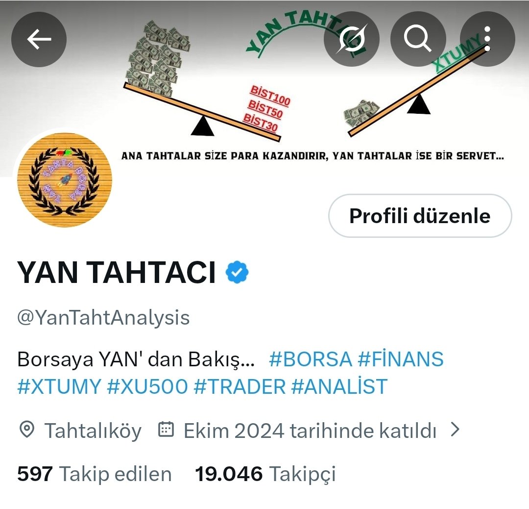 YanTahtAnalysis's tweet image. TEŞEKKÜR...
Sizlerin desteği ile 19 bin kişilik kocaman bir aile olduk. 🫶❤️
19 bin takipçi özel kısada %19 yükseliş hedefli hediye hisse için bu gönderiyi BEĞEN, RT yap ve DM kutuna bak🤝💯✔️