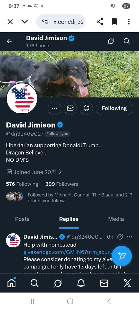 Two smaller accounts looking for new connections that need a boost ,can we help 
<a href="/drj32460027/">David Jimison</a> 
<a href="/BurntMuddy/">This is America</a> 
F&amp;R
💪🫶💯🇺🇸