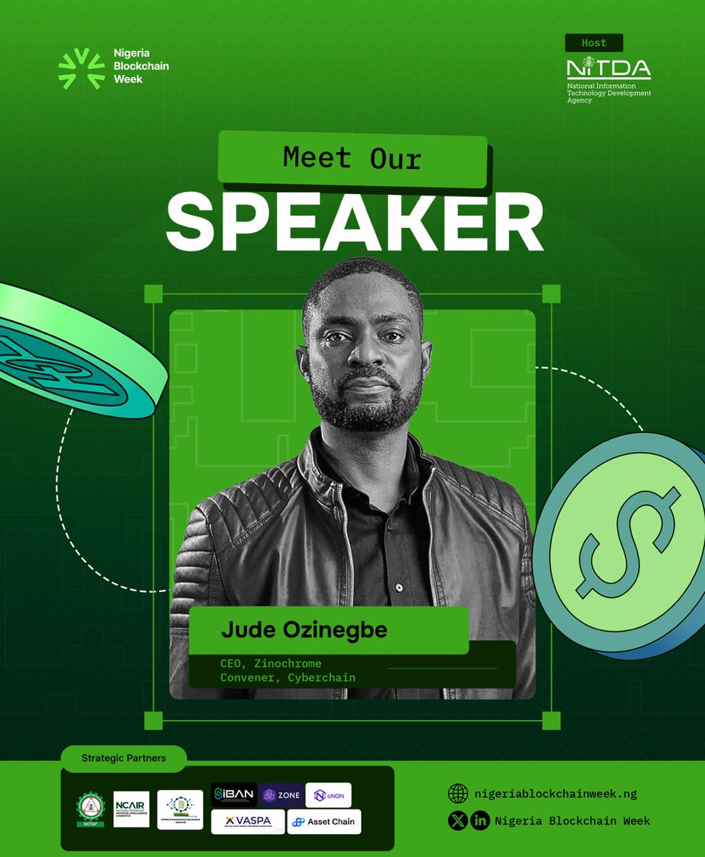 Distinguished,

Kindly join me and other thought leaders at Abuja Blockchain Week.

Date: Tuesday, 9th December.
Time: 9am prompt
Venue: eGovt Training Center Kubwa, Abuja

Hosted By: <a href="/NITDANigeria/">NITDA Nigeria</a> and Lead by my good friend and brother Chukwuemeka Enoch Mbaebie <a href="/Divine_Vessel/">Chukwuemeka Enoch Mbaebie -ETHLagos | LBW 2026</a>