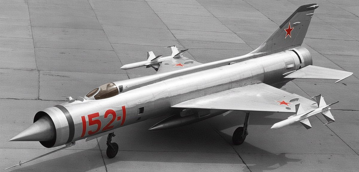 Some AI-enhanced fan art of the legendary Mikoyan-Gurevich Ye 152-I. Early 1960s (I)