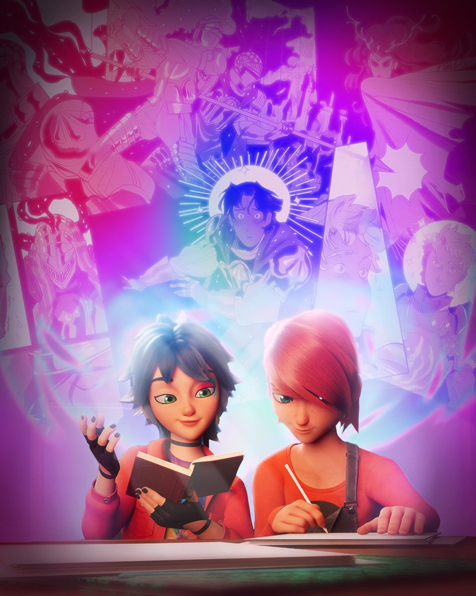 Doing what they do best 🎨✍️✨

#miraculous