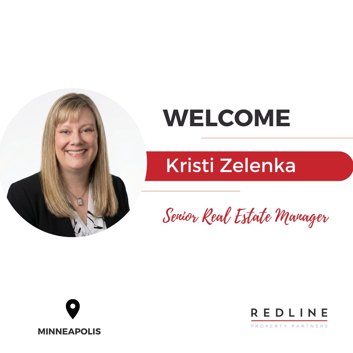 RedlineProp's tweet photo. Minneapolis just got stronger! Welcome aboard, Kristi Zelenka. https://t.co/yqXYITK7an