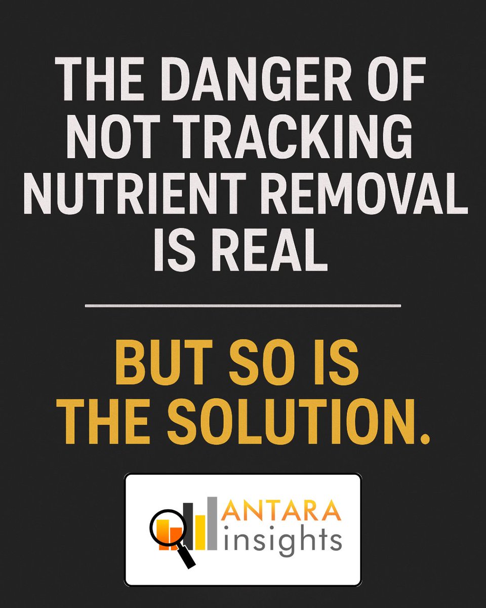 The danger of not tracking nutrient removal is real — but so is the solution.
That’s where the Antara Insights Benchmarking Program steps in: benchmarking + nutrient balancing = long-term yields you can trust.

Read about it now on our site  antaraag.ca

 #Insights