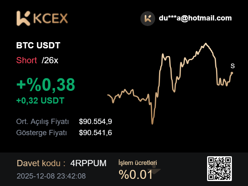 Pobchai3's tweet photo. KCEX "Benzer K-Line" yayında!
BTC/ETH için 1s, 4s, 8s, 1g grafik desteği. Geçmişi karşılaştır, trendi yakala.
4RPPUM koduyla kaydol, düşük komisyon ve bonus kazan!
https://t.co/YSm0ijnne9 https://t.co/pR6QVmEbFX