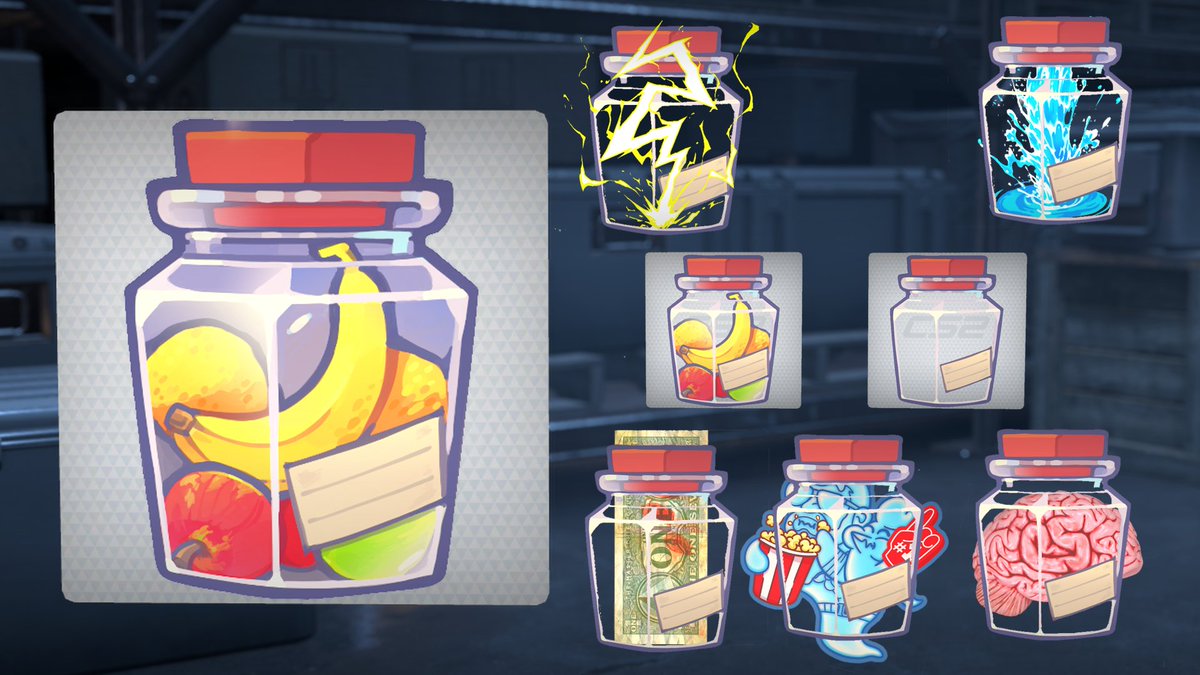 Fruit jar for <a href="/CounterStrike/">CS2</a> Workshop

I drew empty label thinking about using player signatures but I under-estimated signature sizes even after wear🤠