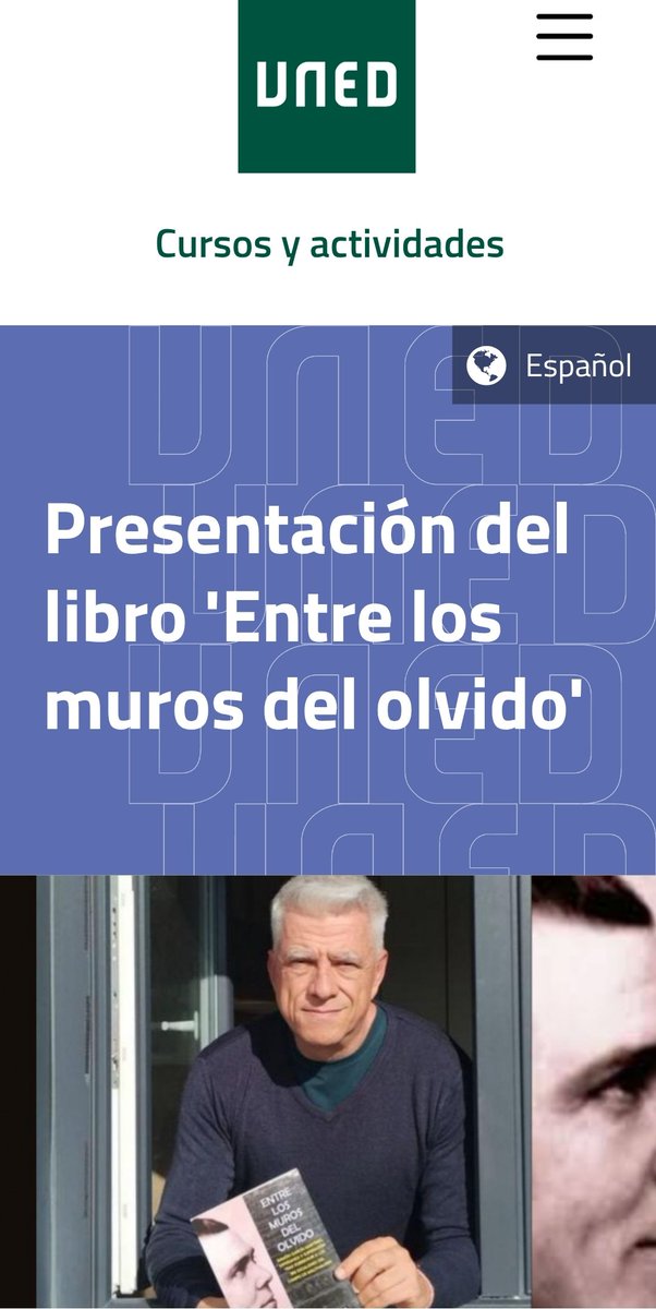 ¡Próxima parada!

🗓️Miércoles, 10 de diciembre
📍UNED Tui
⏰19:30h

Más detalles del acto - extension.uned.es/actividad/idac…