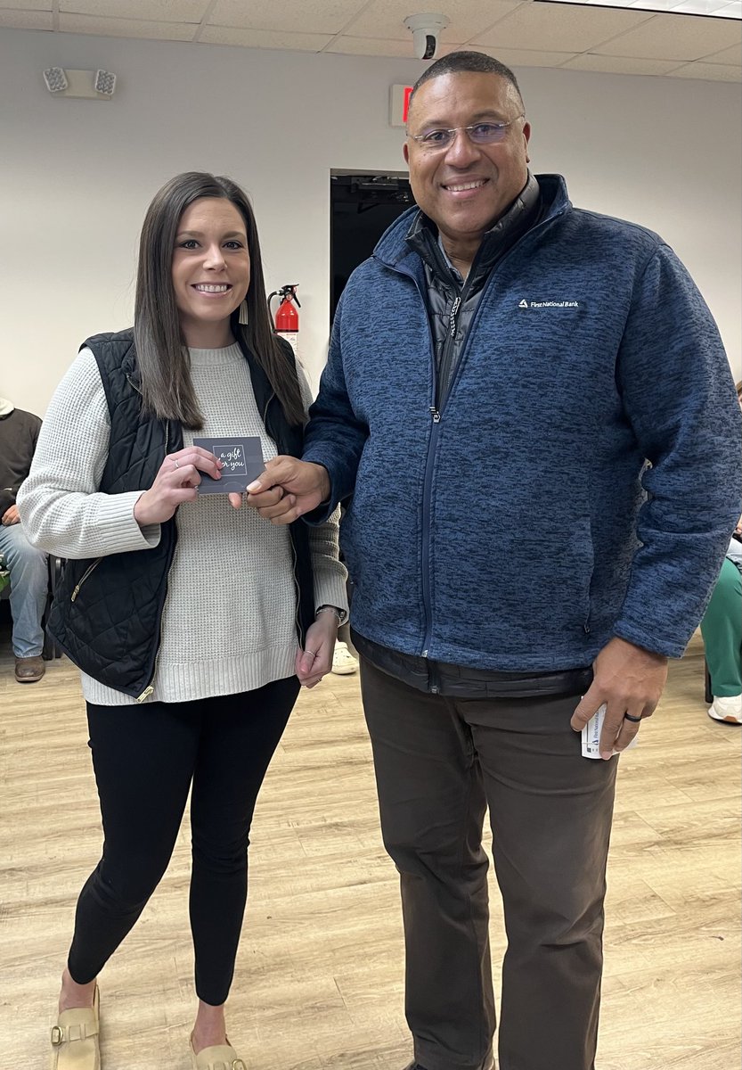 GCS2020's tweet image. During last week’s board meeting, First National Bank recognized Missy Locke (RS), Kayla Garvin (EES), and Andrea Liggett (RES) as Employees of the Month! Way to go!! Thank you, @fnbforyou, for sponsoring this distinction and gifting each winner with a gift card!