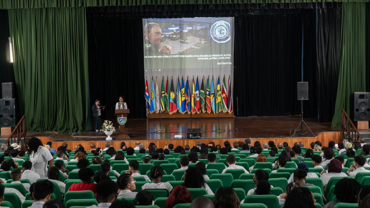 🇨🇺"El Caribe siempre podrá contar con Cuba", expresó la viceprimera ministra Inés María Chapman en el acto conmemorativo por el Día Cuba-CARICOM celebrado hoy en la <a href="/elam_oficial/">Escuela Latinoamericana de Medicina</a>.

Lea el discurso íntegro ↘️
🔗cubaminrex.cu/es/reafirman-c…