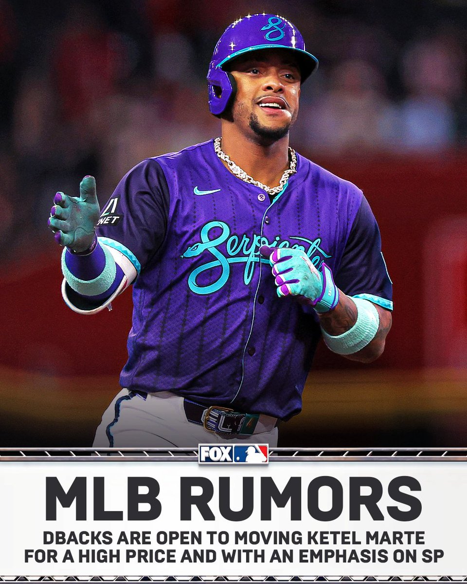 The Diamondbacks are willing to move 2B Ketel Marte, but for a high price. Arizona has an emphasis on major league starting pitching in return for Marte.
via @jonmorosi