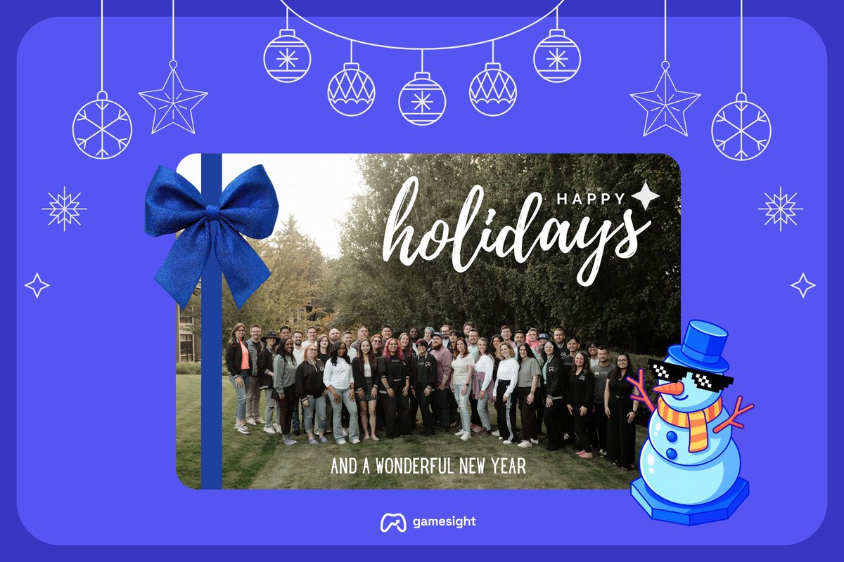 gamesight's tweet image. From everyone at Gamesight, wishing you Happy Holidays and a wonderful New Year!