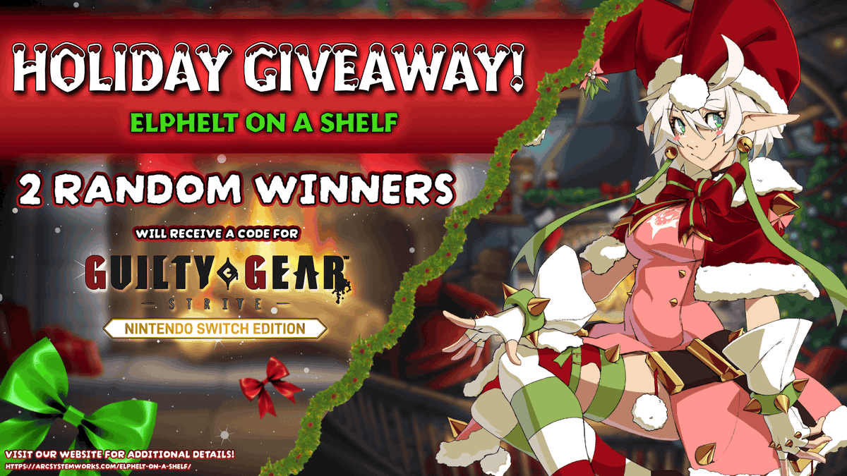 ArcSystemWorksU's tweet photo. 💗ELPHELT ON A SHELF IS HERE!💗

We are selecting 2 random winners on X to receive digital codes for GUILTY GEAR -STRIVE- Nintendo Switch Edition! 🔥

Please visit this webpage for more details on how to enter!⬇️
https://t.co/gWuMirUTUA

#GGST #Giveaway https://t.co/wruBCLRVNk