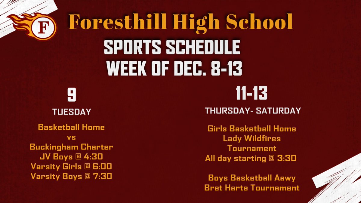 Foresthill Athletics tweet media