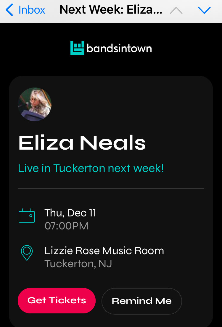 ElizaNealsRocks's tweet photo. 🎤 Thursday Night DEC 11th @LizzieRoom #TuckertonNJ #AtlanticCity #TomsRiver https://t.co/Yv64OQVOzy #LiveMusic #NJMusic https://t.co/YNghqtZlsT