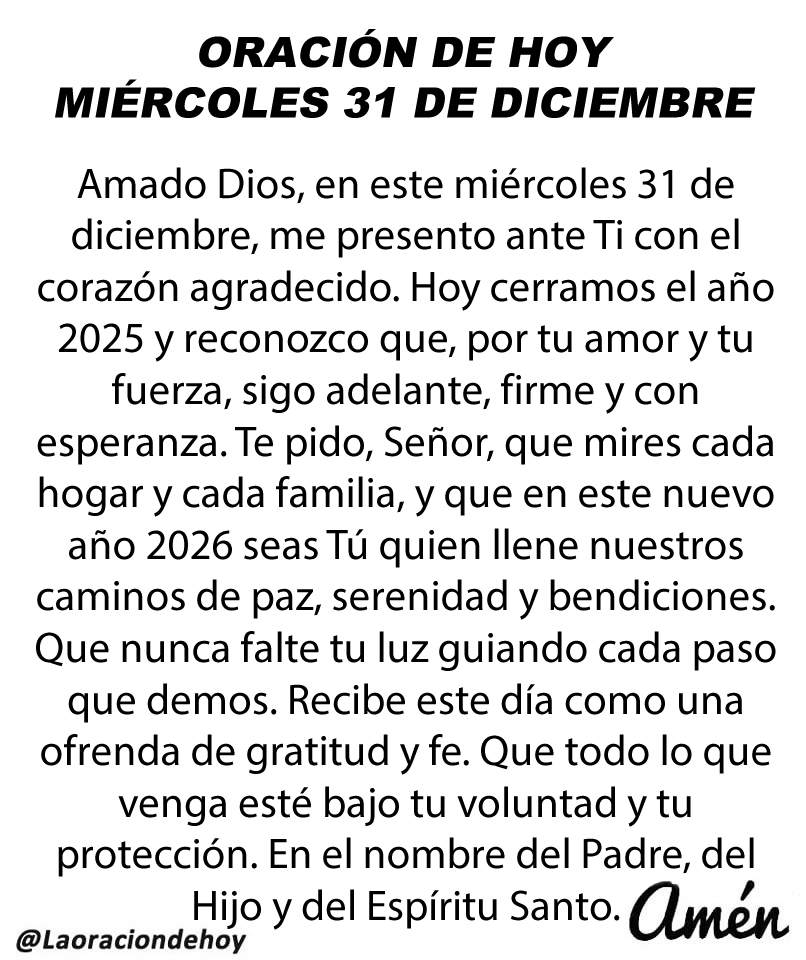 Oración De Hoy tweet media