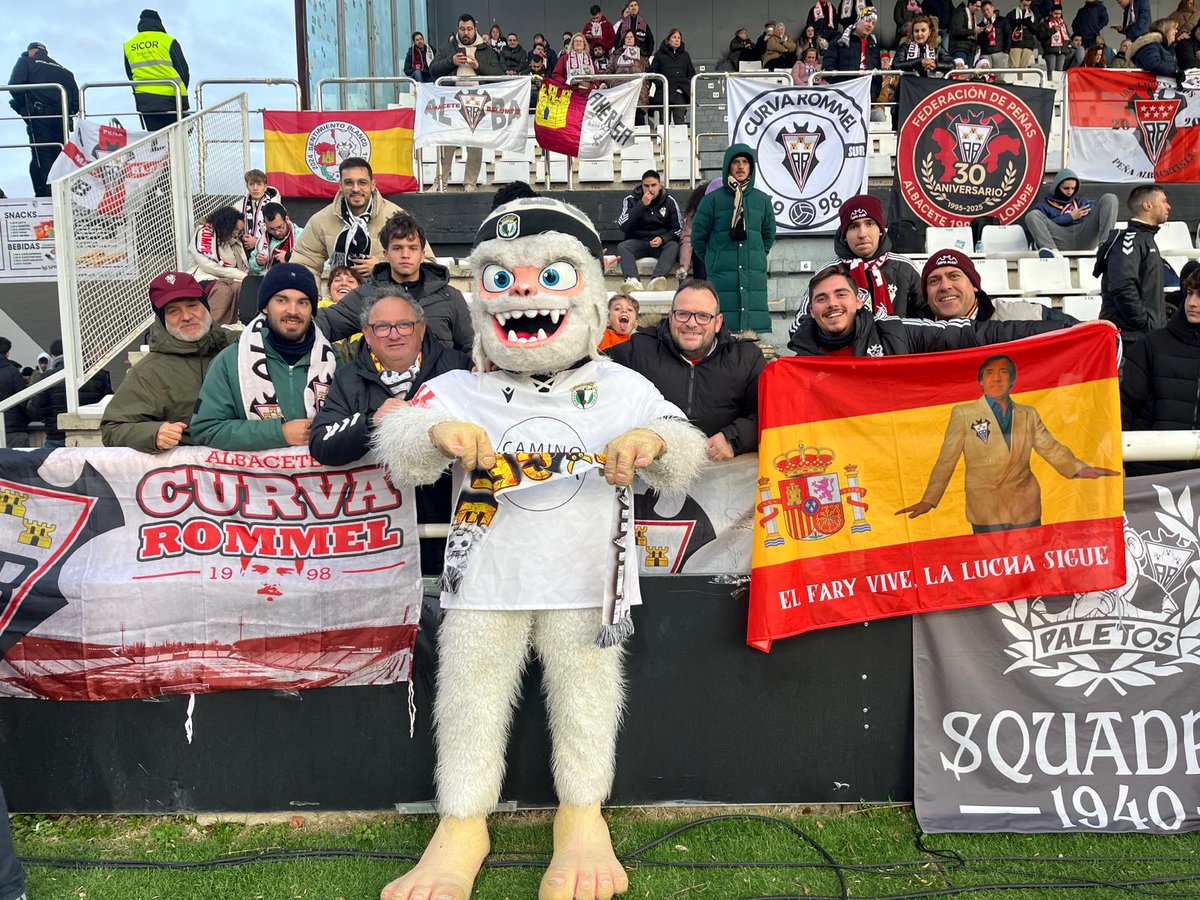 Buen viaje de vuelta a todos los Albacetistas. Honor a todos los desplazados💪💪