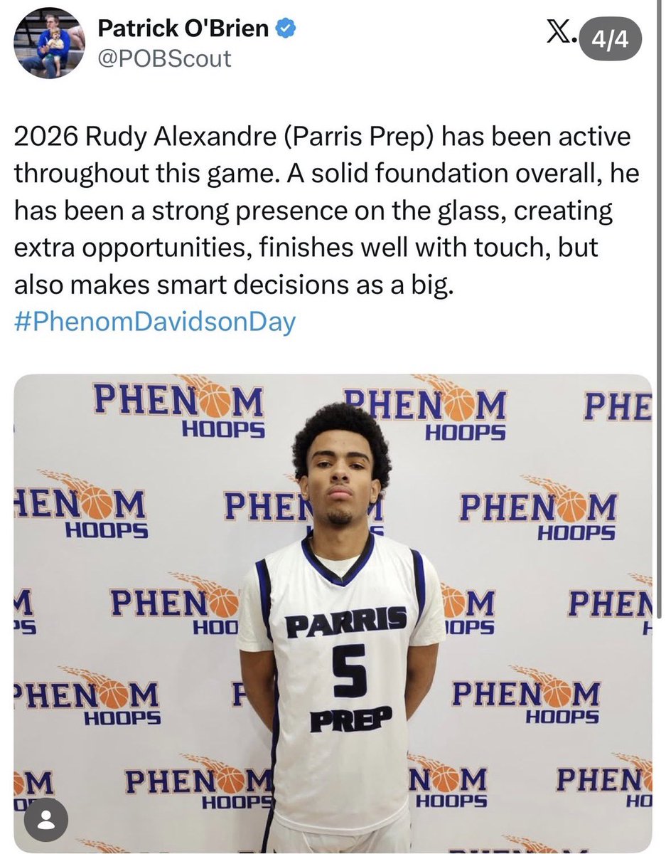 RudyThuiliere's tweet image. last game highlights - 11pts 13reb / class of 2026 - 6’7 PF/CENTER
@boutabucket @ParrisPrep