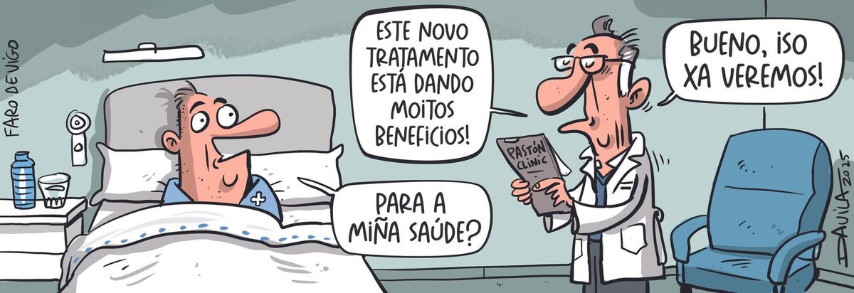 Beneficios.
#Sanidade #Sergas
#HumorGalego #Davila
🤩 𝐌𝐚́𝐢𝐬 𝐡𝐮𝐦𝐨𝐫 𝐞𝐧 𝗜𝗡𝗦𝗧𝗔𝗚𝗥𝗔𝗠 ⬇️ 
instagram.com/fans_de_luis_d…
farodevigo.es/opinion/humor