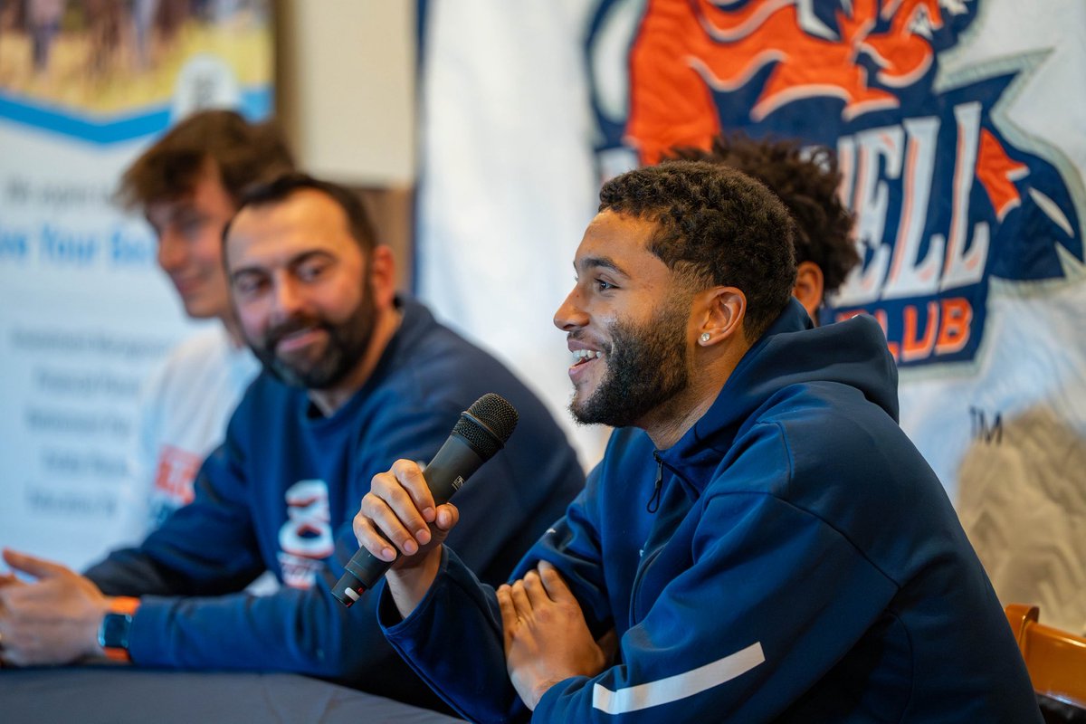 Bucknell_MBB's tweet photo. We had a blast at our first Bucknell Basketball Luncheon of the year! This community is something special, and we appreciate your support immensely. 

And a big shoutout to our Presenting sponsor, Aspire Wealth Group!

#rayBucknell🔶🔷🦬 https://t.co/O1x9bwiSsx