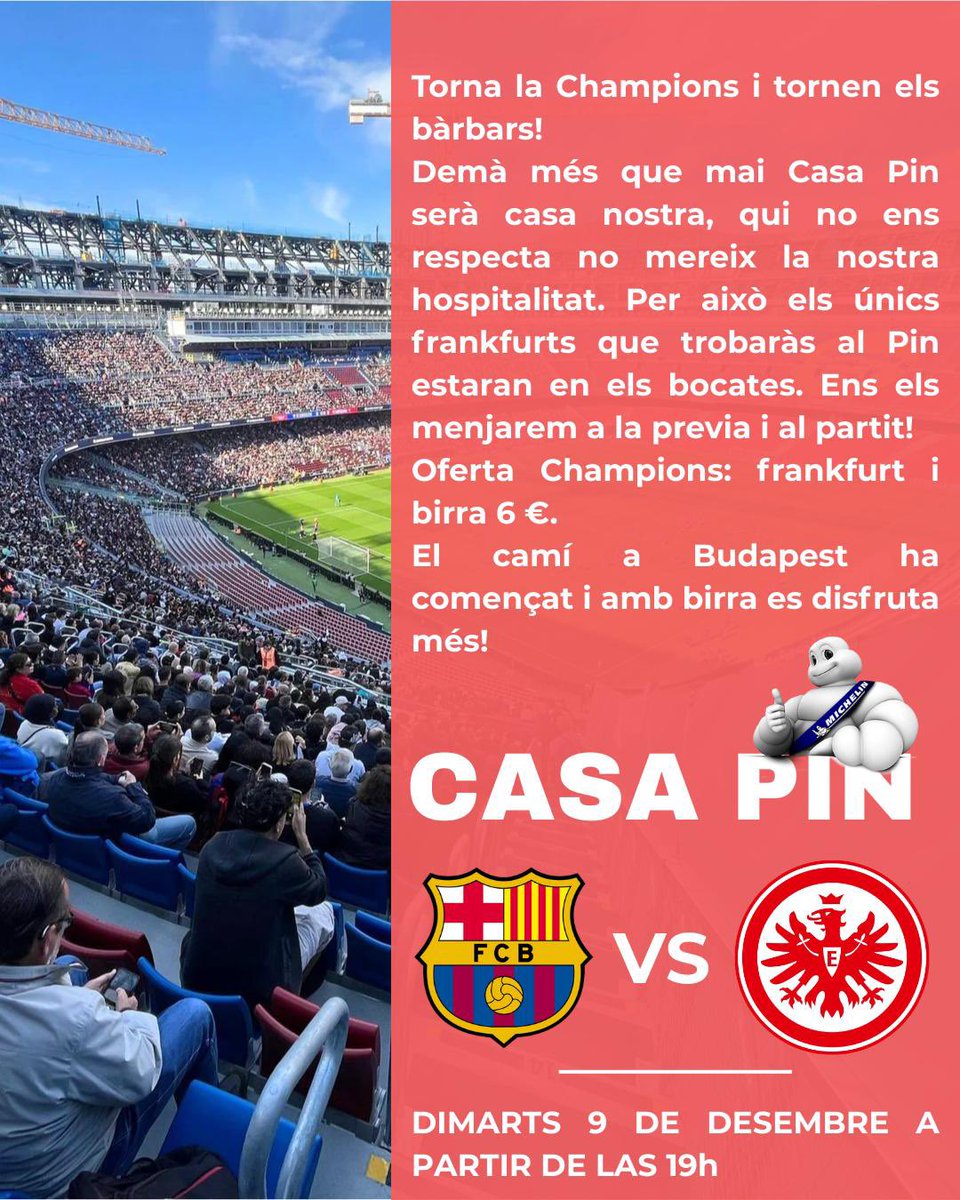 CasaPin_'s tweet image. Demà, partit de CHAMPIONS!! #casapin #champions