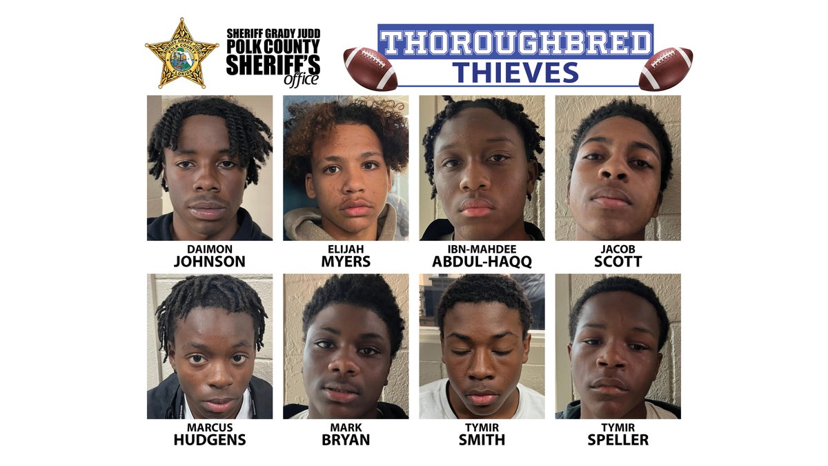 #BUSTED Instead of warming up on the field prior to the ACYAA national championship tournament here in #Polk, 8 players from this Philadelphia 14U football team went to <a href="/DICKS/">DICK'S Sporting Goods</a> in #Davenport and stole over $2,200 worth of merch. They were caught in the act. They let their team