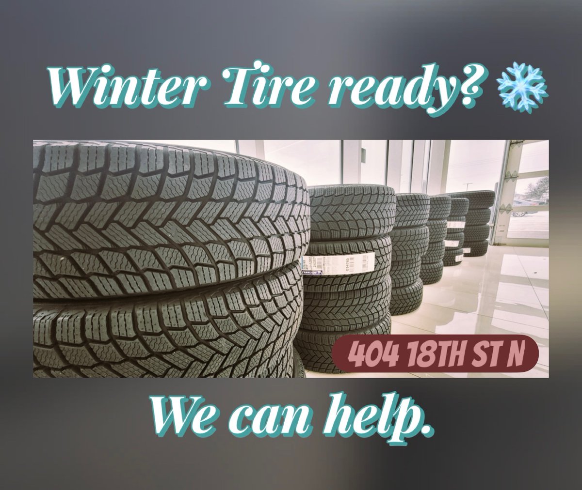 The first real snowfall has arrived—make sure your Toyota is ready to handle every icy corner and slushy commute.
Drive into winter prepared. 
Drive with Precision. ❄️ 

📞 204-725-0508 
📍 404 18th St N 
🌐 precisiontoyota.ca

#PrecisionToyotaBrandon #BrandonMB #WinterTires