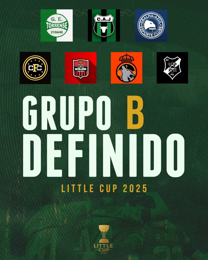 O inicio da nossa trajetória na Little Cup 2025 está definida! 🇳🇬⚡️

Enfrentaremos, no grupo b, as seguintes equipes: CA Jorge, Gralha-Azul EC, Camburi FC, CA Sealand Celtics, Recifense EC e SC Porto da Gama.

Pra cima, Verdão!