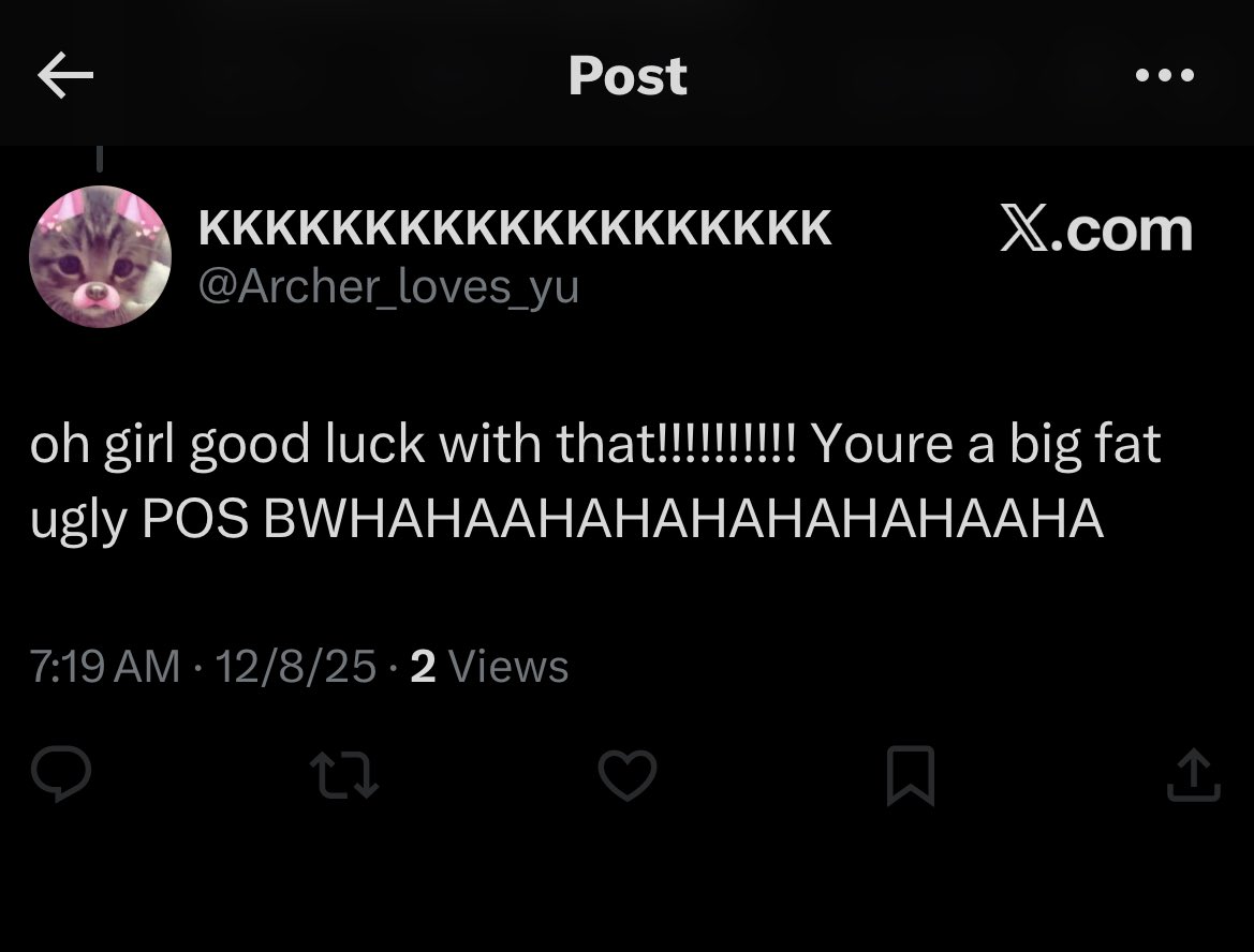 why are most of my "insults" from people on sh/ed twt??? 💀💀im so lost when ppl use "fat" as an insult like it means smthn 💀anyway, im pretty sure 116lbs isnt fat last time i checked...🤷‍♀️
