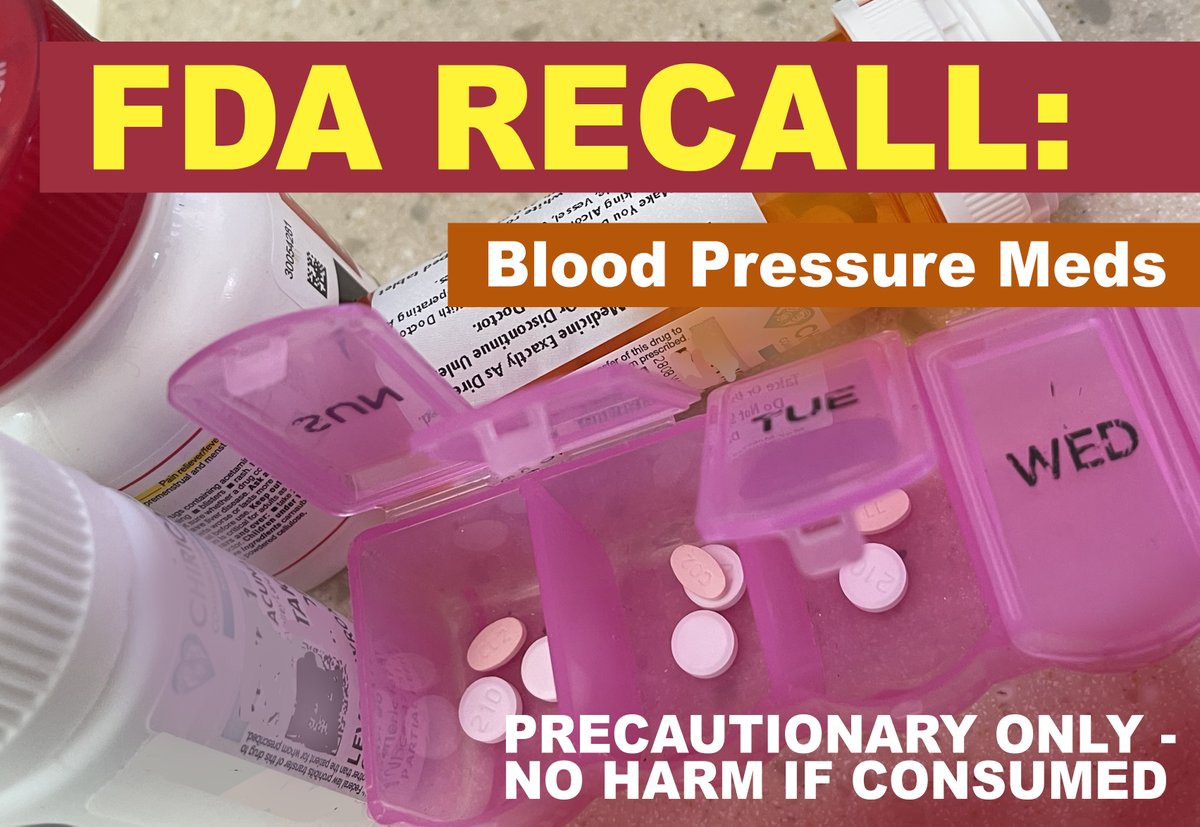 TheCochiseVoice's tweet image. Cross-contamination prompts FDA to recall blood pressure meds -  cochisecountyvoice.com/featured-stori… via @thecochisevoice #cochisecounty #cochisecountynews #bensonaz #willcoxaz #sierravistaaz