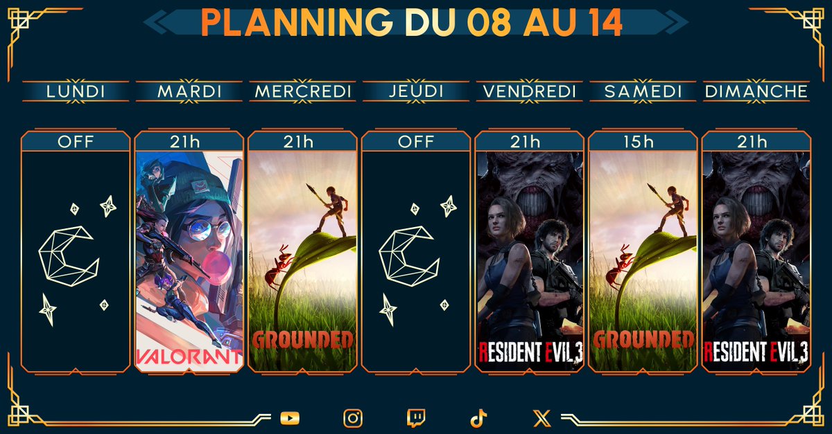 📆PLANNING📆Des insectes et des zombies ! Quoi de mieux ?