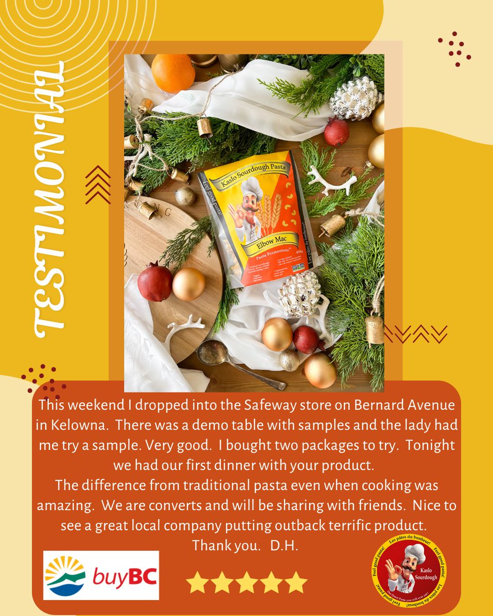 Not your average pasta night 🍽️⁠
After picking up two packs at Safeway in Kelowna, D.H. says the difference was clear — even while it was cooking!⁠
So glad our sourdough pasta made a delicious first impression 🙌
#sourdoughpasta #pastadifference #fermentedpasta #kaslosourdough