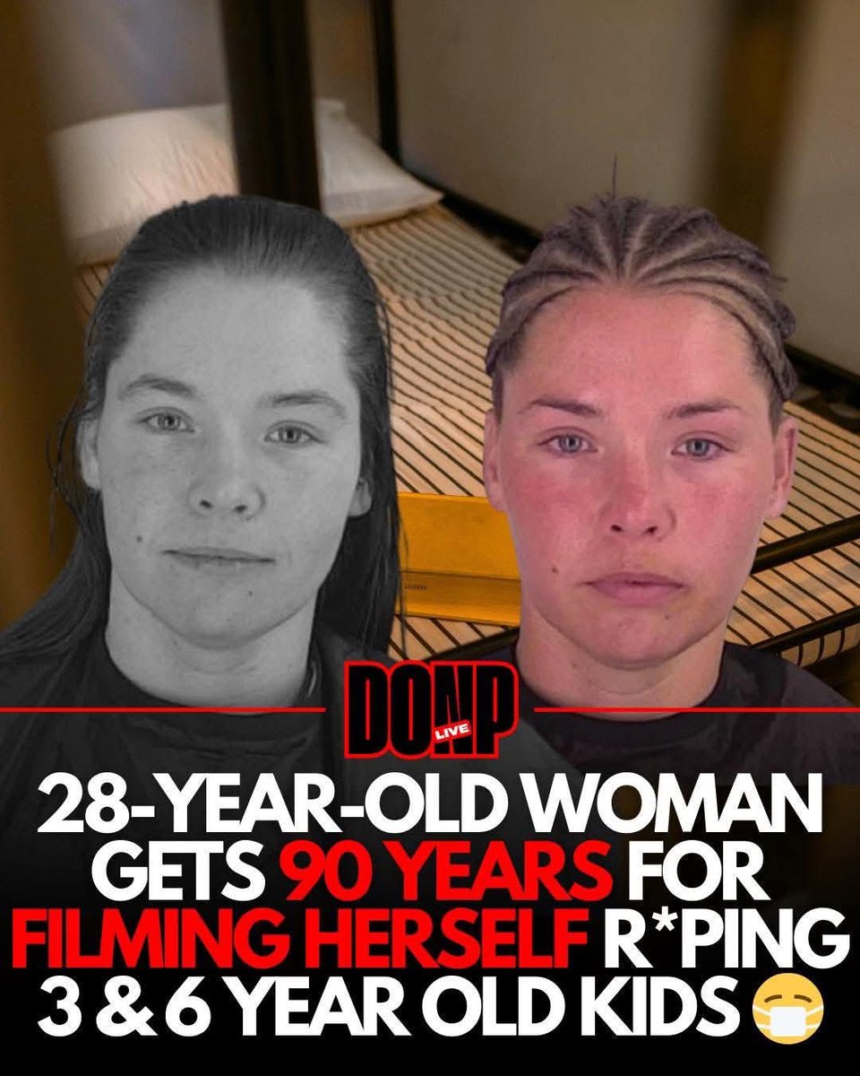 Ashley Romero, 28, from Colorado, filmed herself sexually abusing her own 3- and 6-year-old children and sent the videos to a man online. 

After he turned her in, she pleaded guilty and was sentenced to 90 years in prison with no parole — one of the longest sentences ever handed