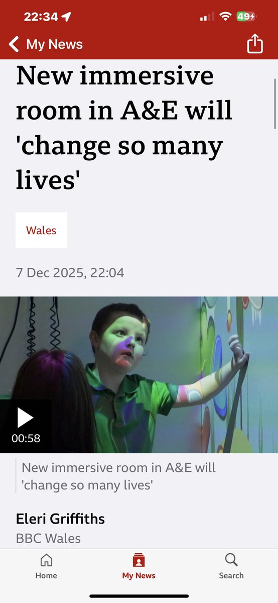 EleriGriffiths2's tweet photo. Very pleased to have been able to share Gemma and Robert’s success with this amazing fundraiser! I’m sure the new room is going to benefit so many neurodivergent children in the area and will inspire other hospitals to follow suit 👏 🎥 https://t.co/x35oznWssN