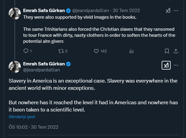 A slave in the Ottoman Empire could be a Grand Vizier or a Grand Admiral.  

An African-American in US, 100 years after their emancipation, could not take a bus with the whites.  

American slavery is a different form of slavery. It should be set apart from other non-western