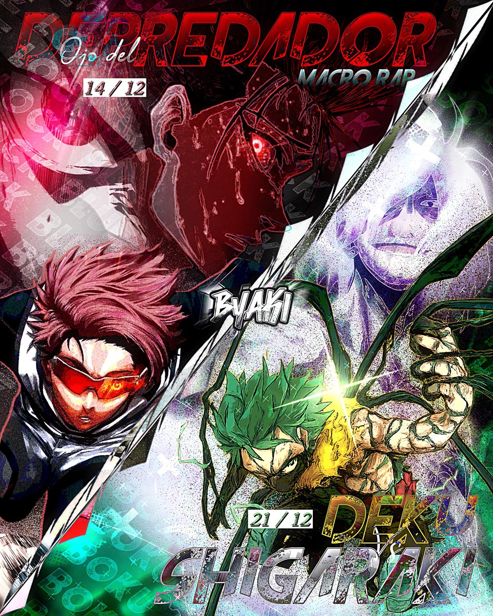 ¡CON ESTO DESPEDIMOS EL 2025! 🔥

Ojo del Depredador este Domingo 

Deku Vs Shigaraki el otro Domingo

Espero le den amor a ambos temas y que les guste el resultado, aquí ando haciendo todo lo posible por dar con las fechas 😜❤️

Diseño: <a href="/YekkzuMusic/">Yekkzu★ • 𓆩⟬ REN ⟭𓆪</a>