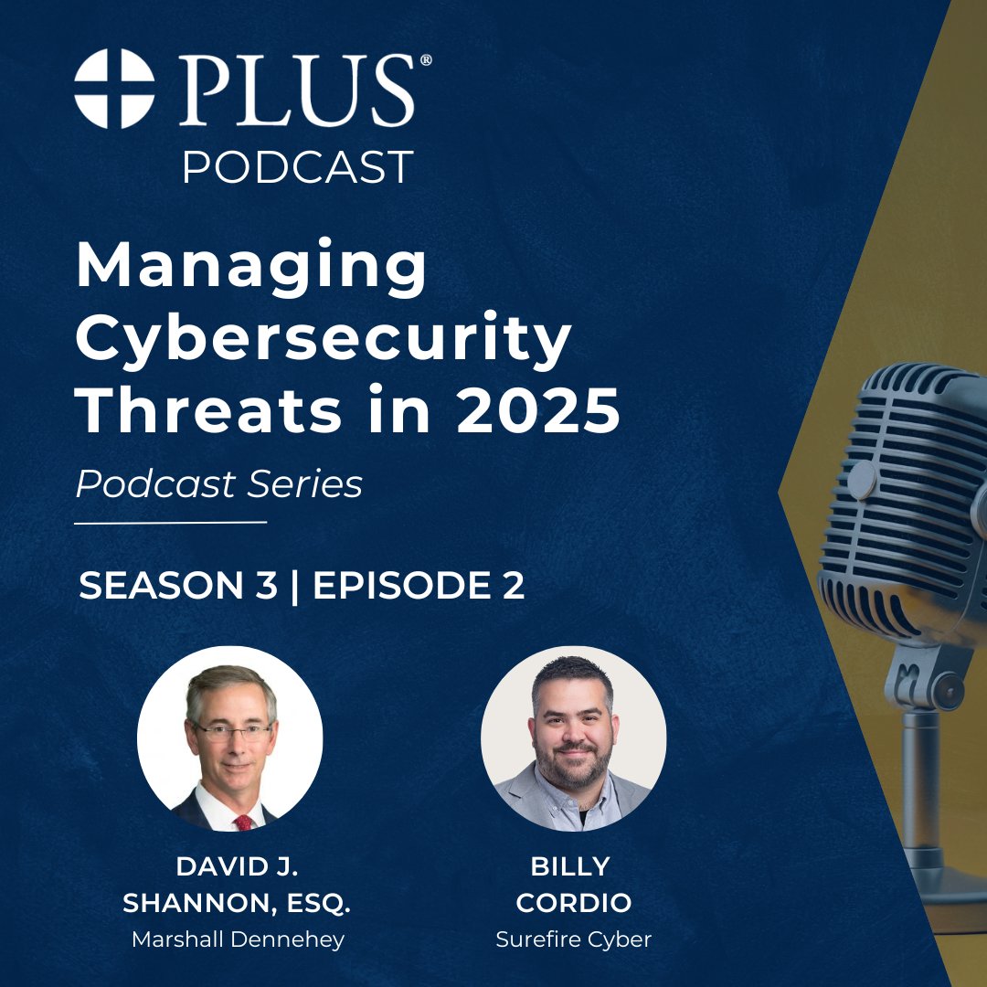 🎙️New episode! David Shannon, chair of our Privacy &amp; Data Security Practice Group, and Billy Cordio of <a href="/Surefire_Cyber/">Surefire Cyber</a> discuss remediation v. forensic investigation in this <a href="/PLUS_HQ/">PLUS - Professional Liability Underwriting Society</a> podcast. Hear their tips for minimizing costly business interruptions! plusweb.org/podcast/managi…