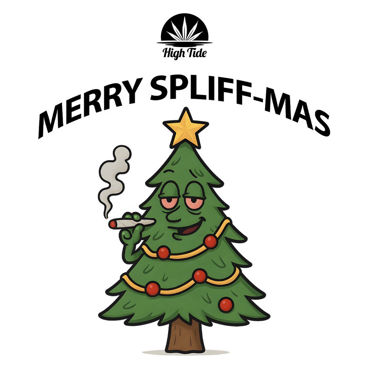 HighTideHub's tweet image. Merry Spliff-Mas from High Tide 🫶