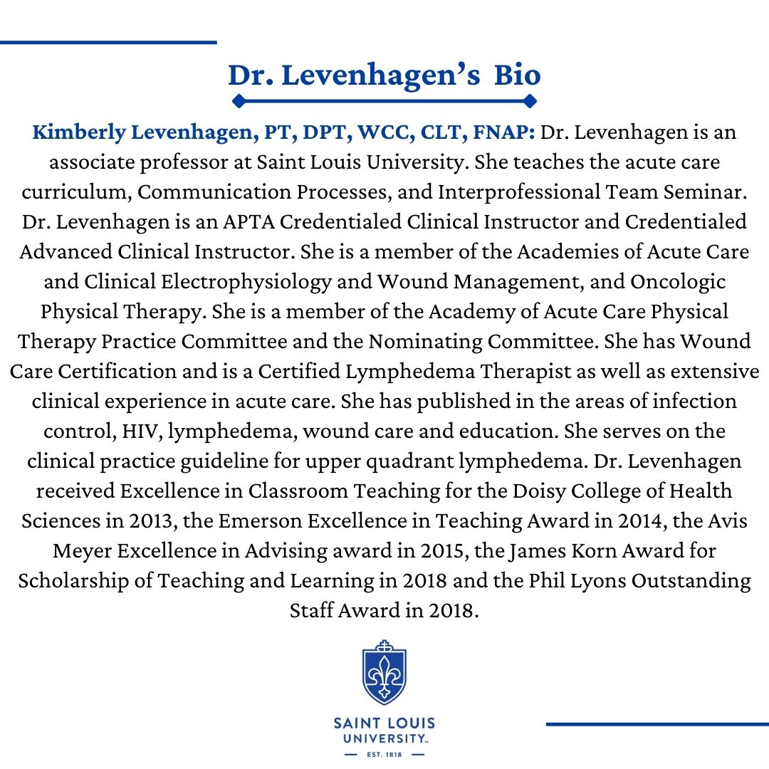 Join us for our webinar Tuesday, December 16, 2025 at 12:00 PM on “The Art of Feedback: Guiding Growth in the Clinic” presented by Dr. Kim Levenhagen.

Click the link below the register:
loom.ly/dztQD1k
#SLUPT #DCHSlife