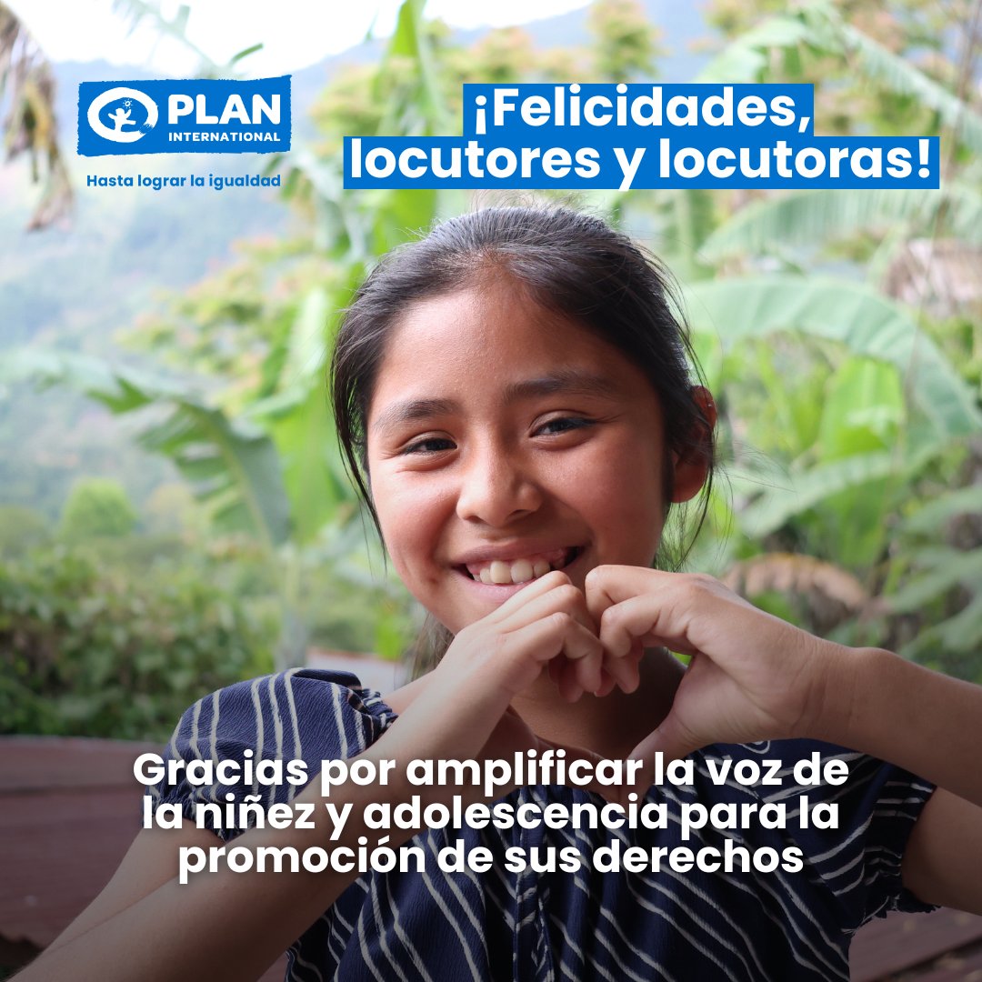 ¡Feliz día, locutores y locutoras! 🎙️

#DíaDelLocutor #PlanInternational #Guatemala
