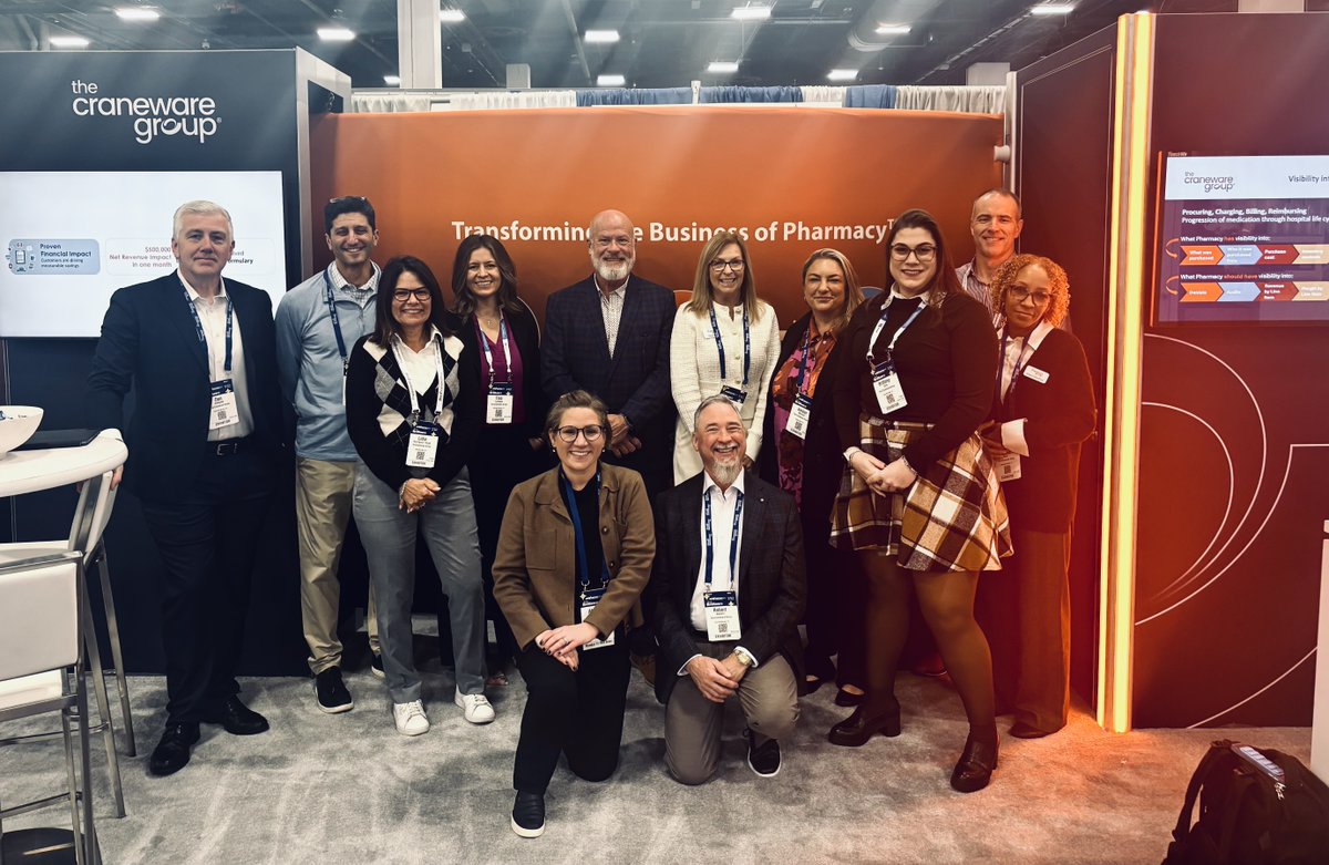 #ASHP2025 is off to a great start! Visit <a href="/craneware/">The Craneware Group</a> at booth 1771 and discover how your hospital pharmacy can optimize revenue and elevate performance.

Schedule time with us at ASHP! calendly.com/a-groom/meet-w…

Learn more: thecranewaregroup.com/news-events/ev…
