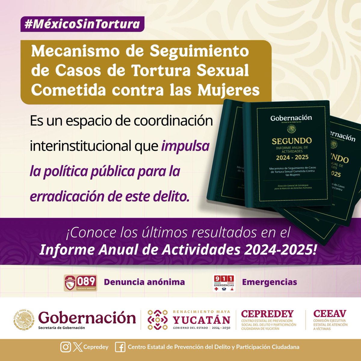 La tortura sexual no solo vulnera derechos: rompe vidas.
Seguir visibilizando este problema es clave para que nunca más se normalice la violencia contra mujeres privadas de la libertad.

#MéxicoSinTorturaSexual #MéxicoSinTortura #NoEsNormalEsViolencia #25N #16DíasDeActivismo
