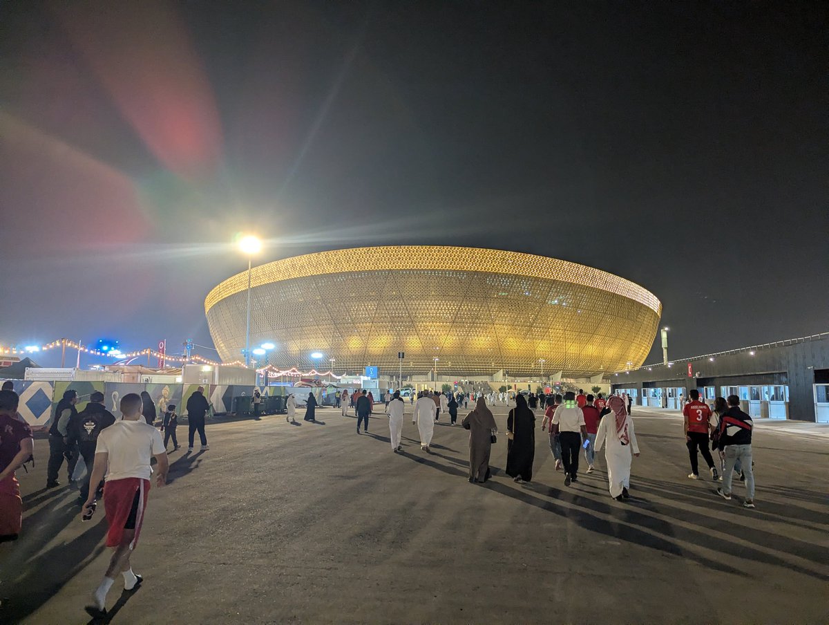 اليوم الثاني في قطر 🇶🇦

اول شيء مبروك لمنتخب المغرب 😍🇲🇦على الفوز و يترافق مع السعودية لربع النهائي 😍🇸🇦

حضر المباراة اكثر من 78 الف متفرج في ملعب لوسيل 😮

كان يوم جميل جدا حرفيا 

مين اللي حضر ؟ 

#BitgetEvents #BitgetMENA