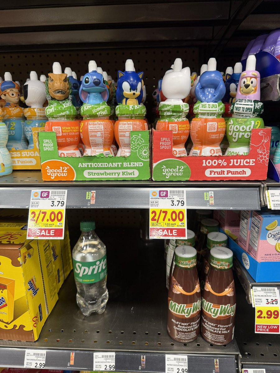 There may be no bigger ripoff in the grocery world than the price of these tiny ass juices because a famous cartoon character is on them