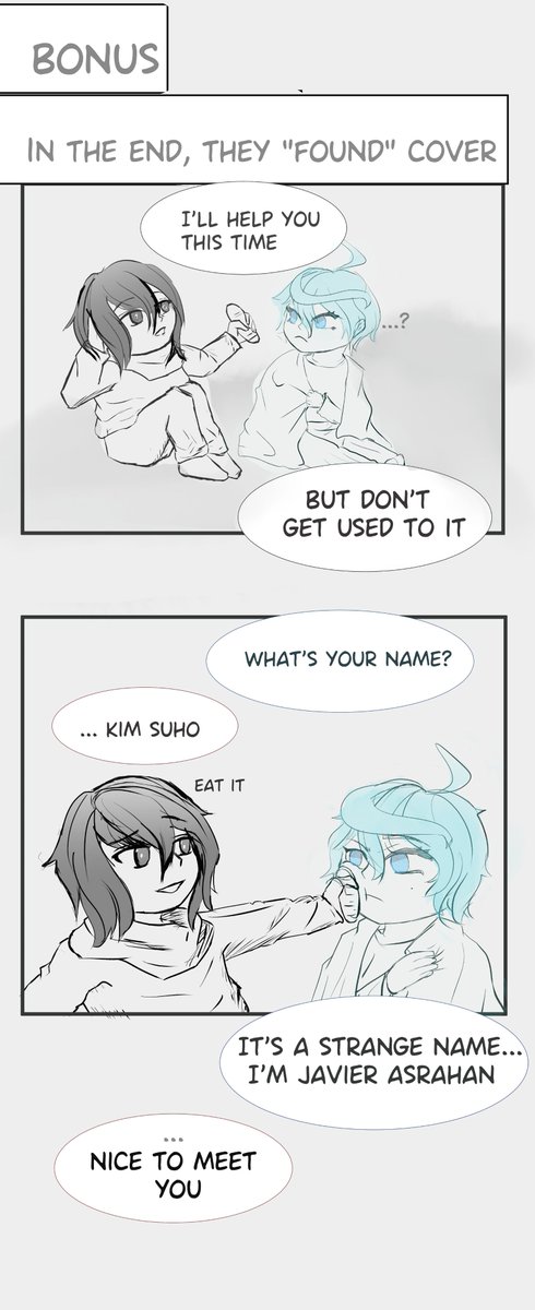 kenna22011's tweet photo. #TGED AU! Childrenhood friends, (Kim suho isn't Lloyd)
Because I'm hungry and delulu(? https://t.co/v8gslyJkRI