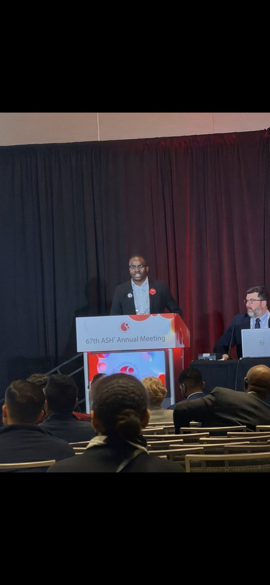 Dr_AbdulMD's tweet photo. The first time I came to ash in 2023, I always admired the people giving oral presentations. I also wondered if I would ever be one of them. Today that dream came true ❤️ #ASH2025 https://t.co/f3epfAye3F