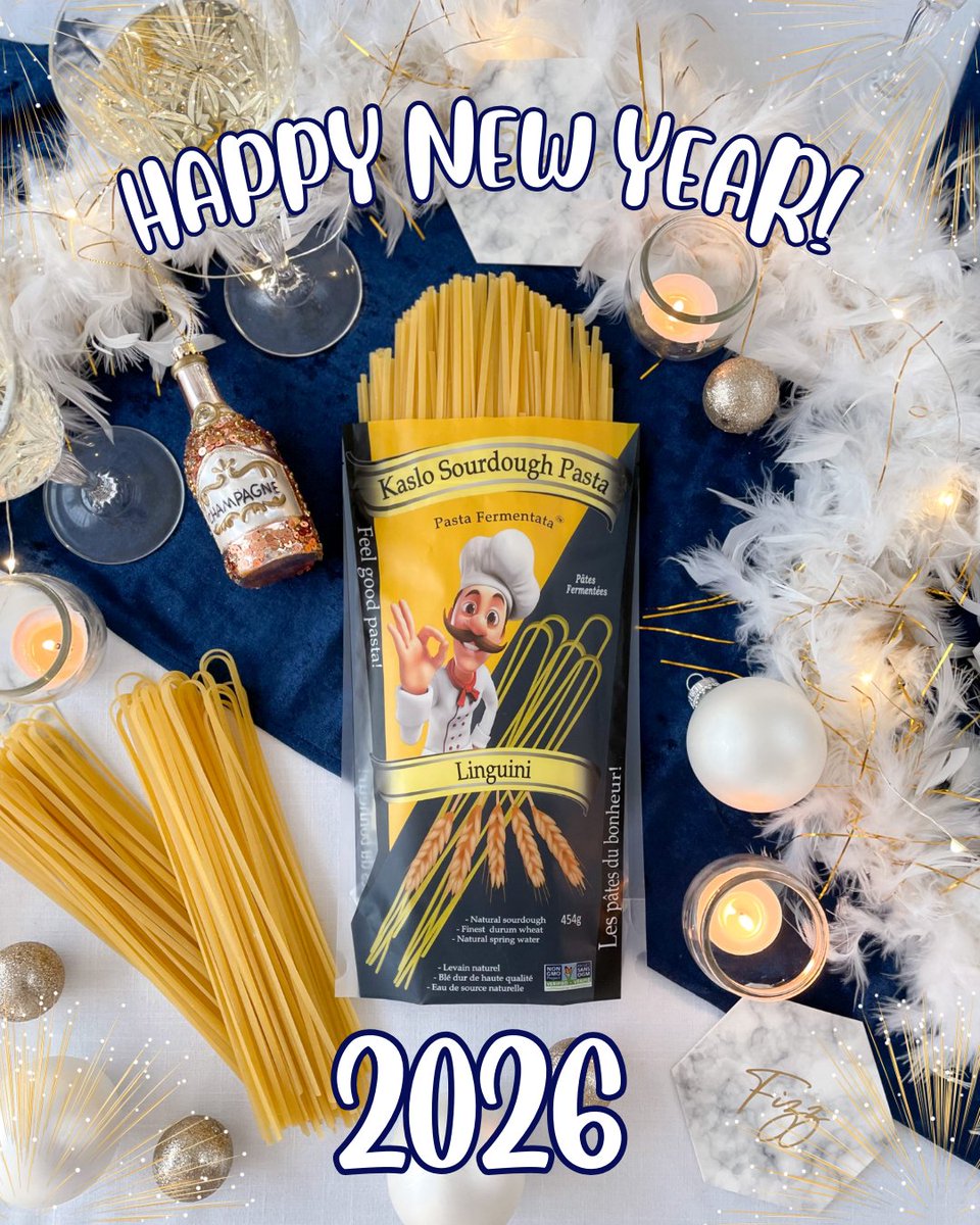 Happy New Year from all of us at Kaslo Sourdough! 💫
Thank you for sharing your tables, your stories, and your support through another beautiful year.
Wishing you peace, joy, and plenty of moments to savour in 2026. 🍽✨

#happynewyear2026 #kaslosourdoughpasta #sourdoughpasta