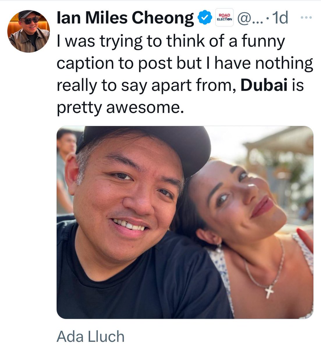 Nadie sabe de dónde ha salido de repente. 25 años. Sin oficio. Se casó con otro propagandista de extrema derecha y desde ahí fue trepando hasta ganarse el favor de Elon Musk.

Ada Lluch es ejemplo de que «los fascistas no son como los hongos: los capitalistas los han plantado».